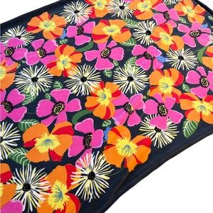 Vera Bradley Plush Throw Blanket Jazzy Blooms Floral